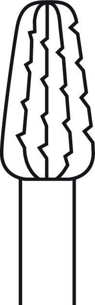 Fraise conique ELAN 4 pour pièce à main 2 anneaux - Ø 5,0 mm