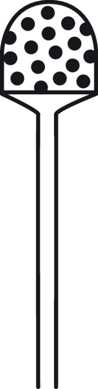 Fraise olivaire extra diamantée usage unique ELAN 4 pour pièce à main MIS - l. 10 cm - Ø 5,0 mm