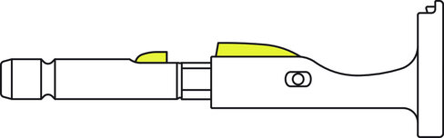 Support L pour lame de scie transversale ELAN 4 - l. 30 mm