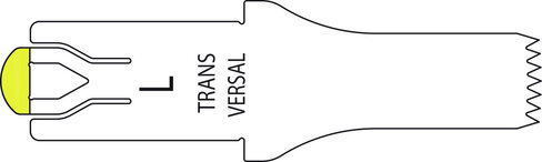 Lame de scie taille L pour scie transversale ELAN 4 - 25 / 8 / 0,7 mm