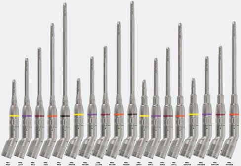 Pièce - à main angulée - l. 12 cm - à exposition variable - double verrouillage