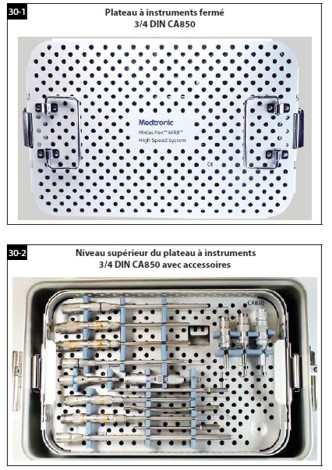Plateau à instruments MR8 pneumatique 3/4 DIN