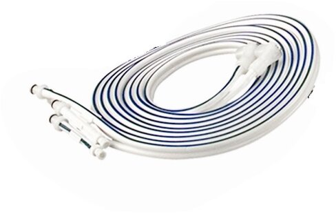 Tubulure double bleue pour garrot ATS 5000 - compatible avec ATS2000, ATS3000 et ATS4000