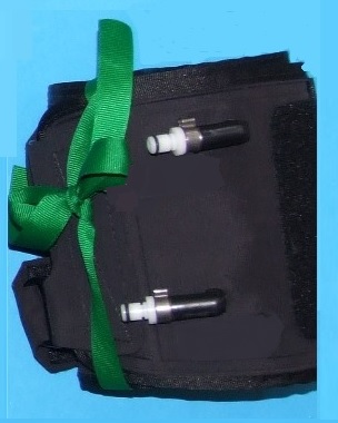 Garrot réutilisable vert - double vessie - cuisse L - pour ATS2200 - 61 x 14cm