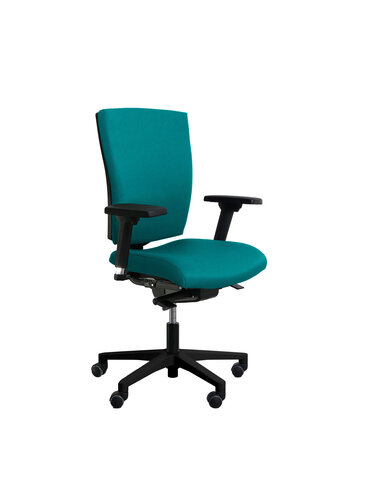 Fauteuil de bureau Reva Plus - tissu - piètement noir