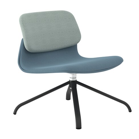 Chauffeuse piétement 4 branches métal Klik - tissu - pivotante