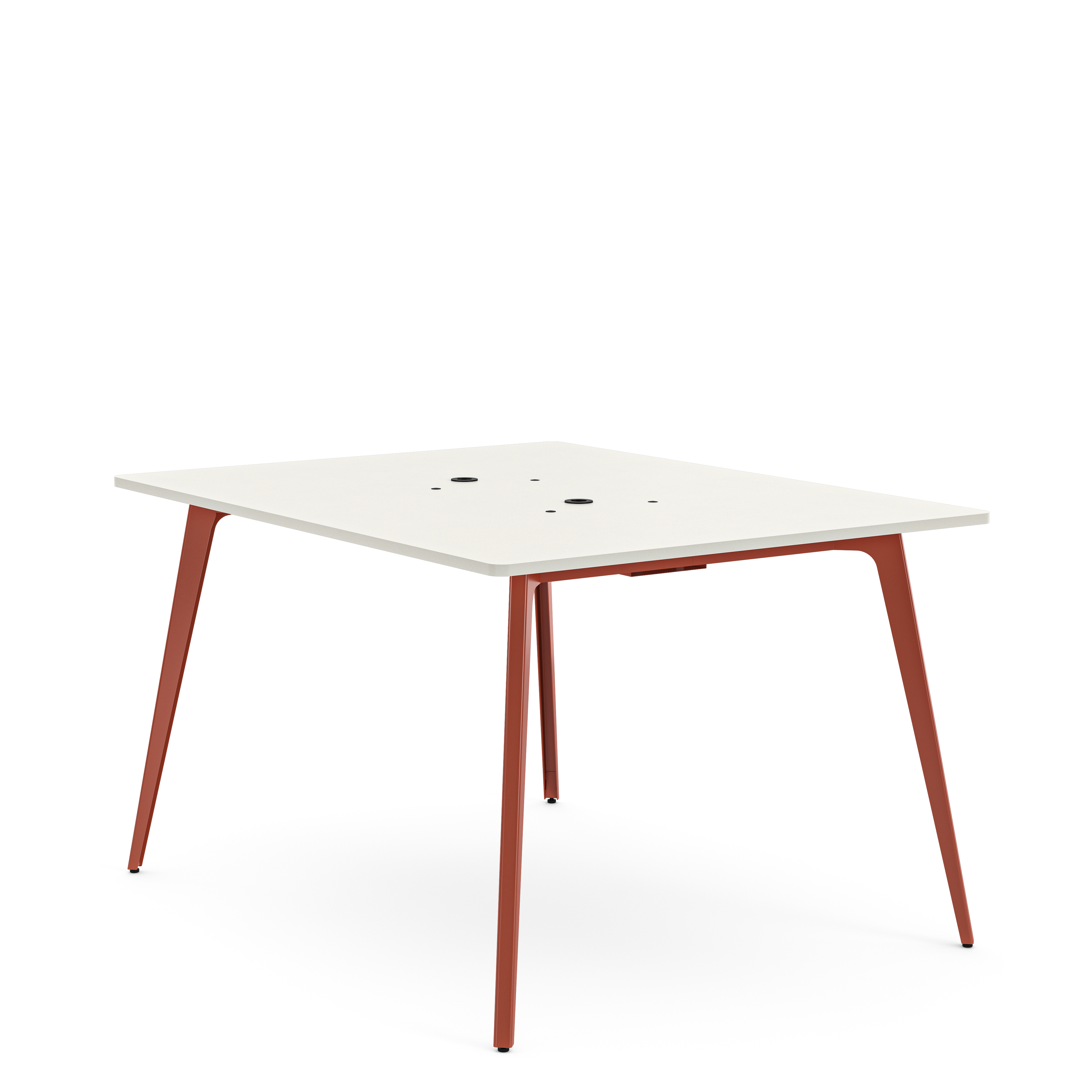 Table haute rectangulaire 4/6 places Lares Media II - l. 140 x h. 105 x pr. 180 cm - 2 prises courant +4 prises USB C