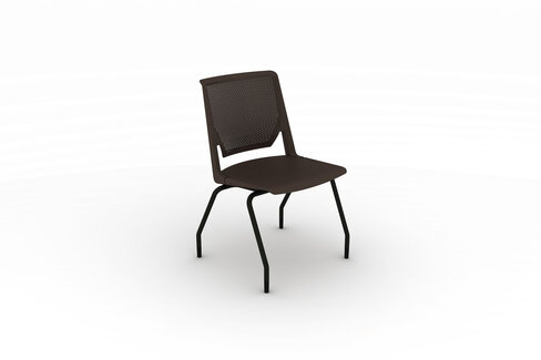 Chaise 4 pieds Véry - polypropylène - piétement époxy