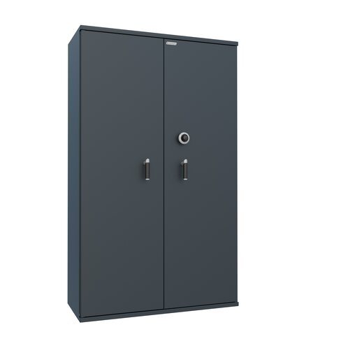 Armoire forte haute - classe B - 2 portes - 976 litres - serrure mécanique à combinaison à brouillage automatique