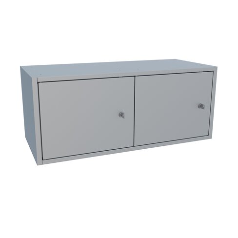 Coffret intérieur pour armoire forte - 2 portes avec 2 compartiments - 98 l - serrure à clé