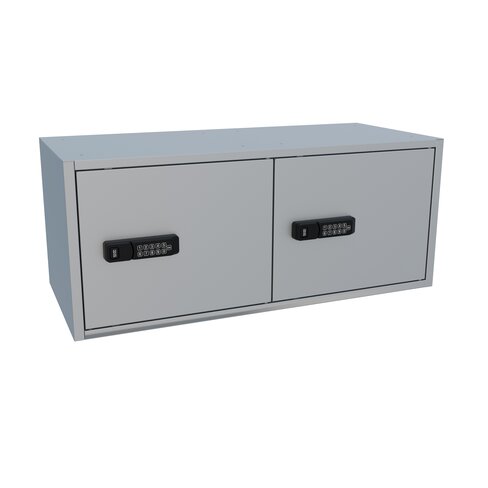 Coffret intérieur pour armoire forte - 2 portes avec 2 compartiments - 98 l - serrure à combinaison électronique