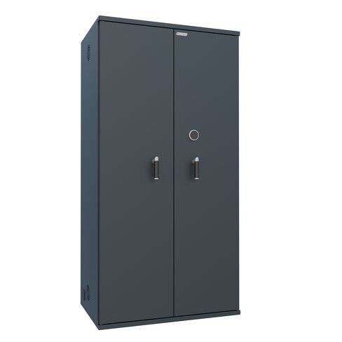 Armoire forte haute grande profondeur - 2 portes - 1 100 l - serrure à clé - informatique