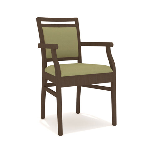 Bridge pour table bureau 4 pieds Zumbo - assise et dossier tissu enduit - structure hêtre massif - prise de main large