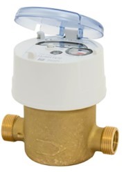 Compteur volumétrique Aquadis+ P1HR DN15 - l. 110 mm - R500 - corps laiton cadran verre - lot de 10