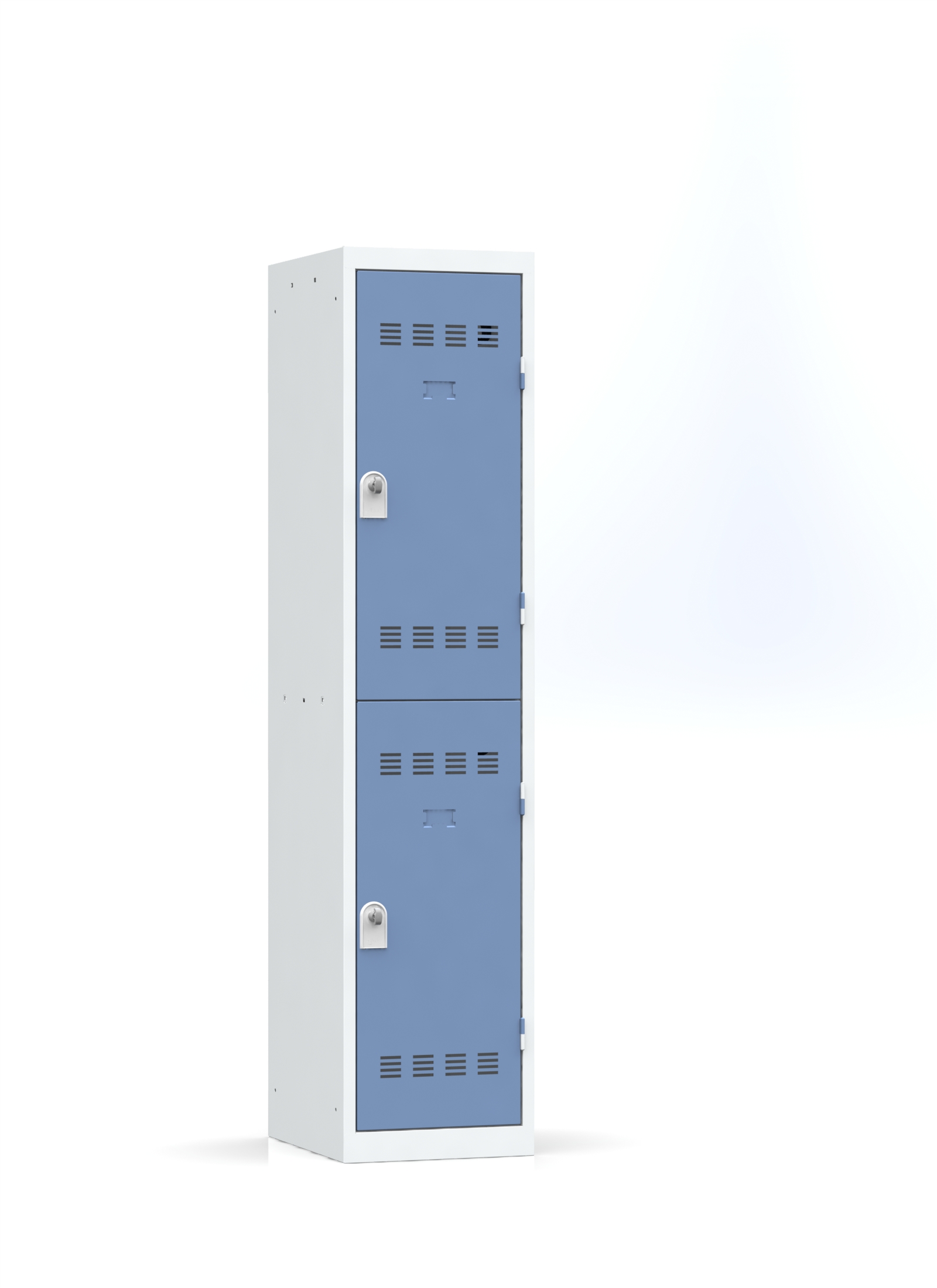 Vestiaire non visitable 1 colonne 2 casiers galvanisé l. 40 cm - impératif : serrure en option 