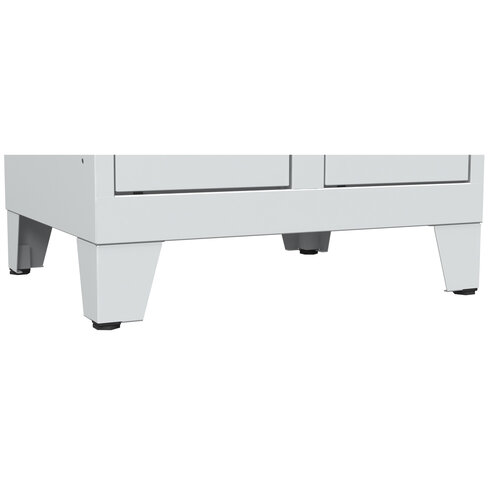 Piètement complet pour vestiaire en inox