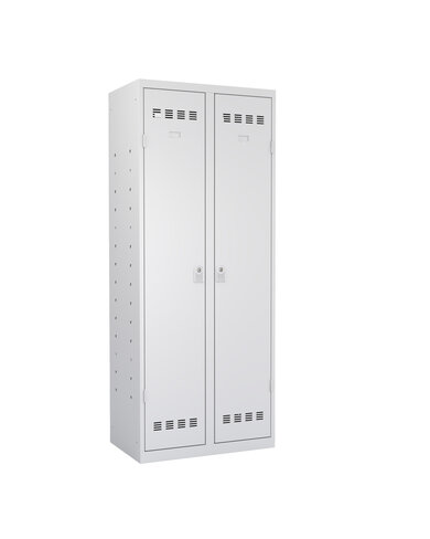 Armoire de rangement multiservice 2 colonnes - l. 80 cm - serrure à clé ou moraillon