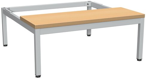 Socle banc pour vestiaire multiservice et bureau - l.60 cm -
