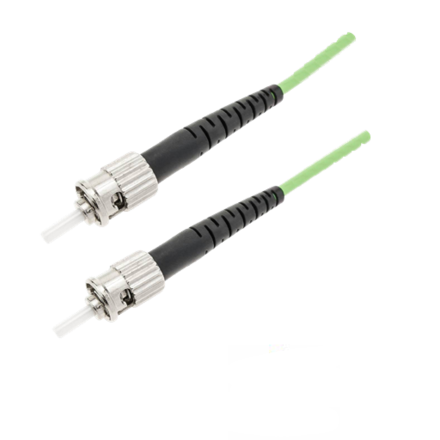 Jarretière optique multimode duplex OM4 50/125 - MCL - ST/ST - vert citron - 25 m