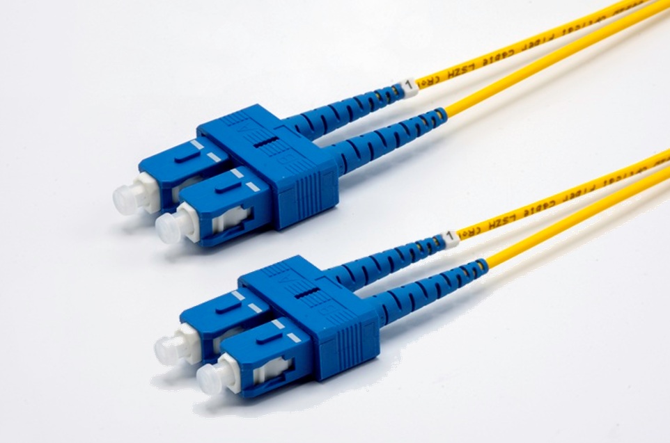 Jarretière optique monomode duplex HD OS2 9/125 - EKIVALAN - SC-UPC/SC-UPC - jaune - 7 m