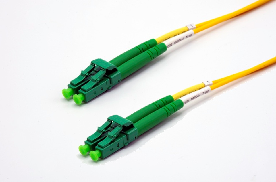 Jarretière optique monomode duplex HD OS2 9/125 - EKIVALAN - LC APC/LC APC - jaune - 1 m