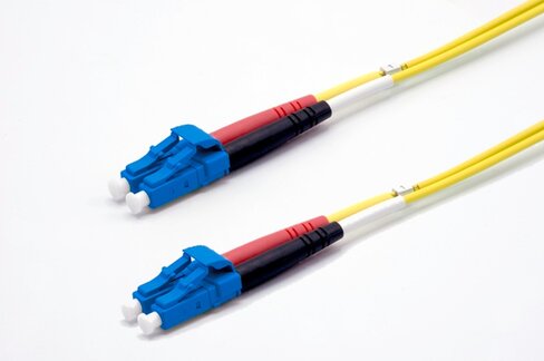 Jarretière optique monomode simplex OS2 9/125 - EKIVALAN - LC/LC - jaune - 5 m