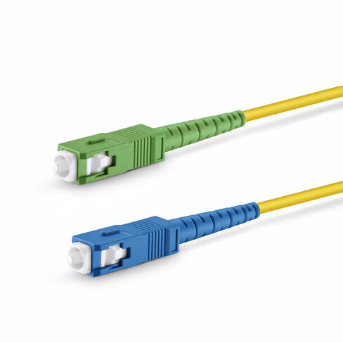 Jarretière optique monomode simplex OS2 9/125 - EKIVALAN - SC APC/SC UPC - jaune - 15 m