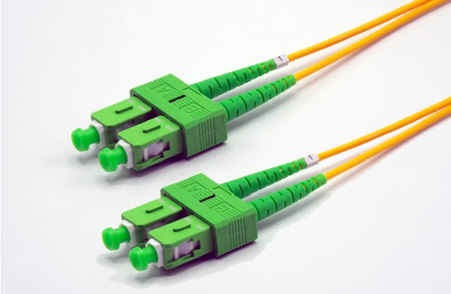 Jarretière optique monomode simplex OS2 9/125- EKIVALAN - LC APC/SC UPC - jaune - 1 m