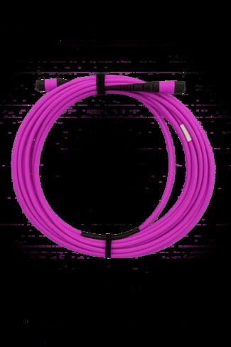 Câble Trunk MPO multimode OM4 50/125 12 brins - AFL - femelle/femelle - polarité A - M12-M12 Trunk - aqua - 1.5 m