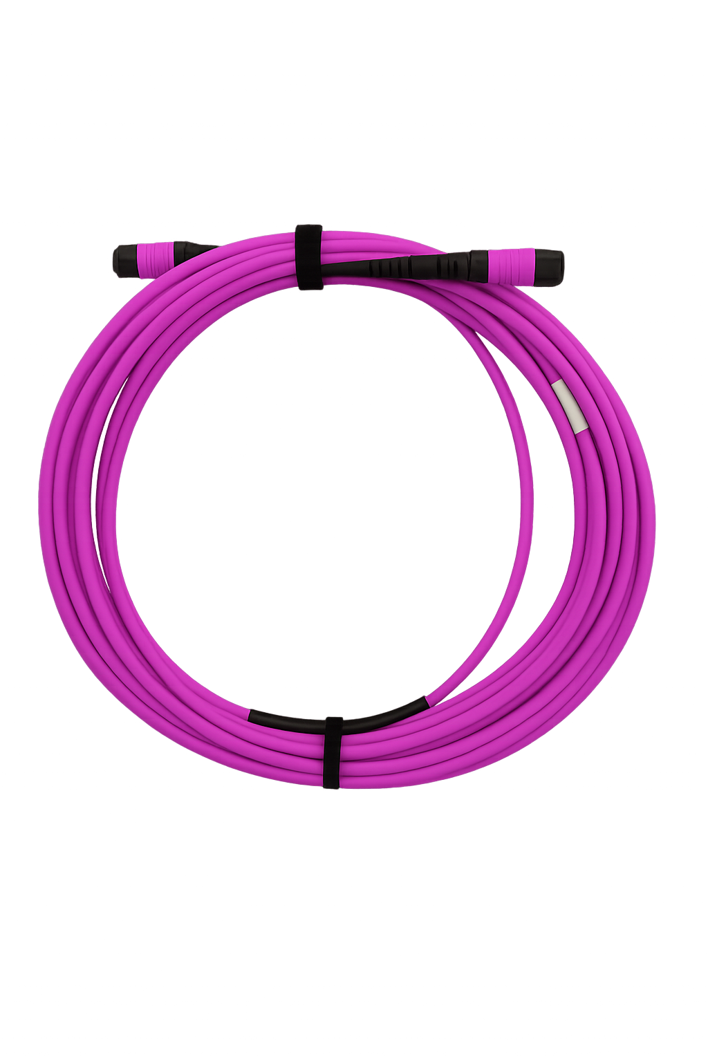 Câble Trunk MPO mutimode OM4 50/125 12 brins - AFL - femelle/mâle - Polarité A - M12-M12 Trunk - violet - 5 m