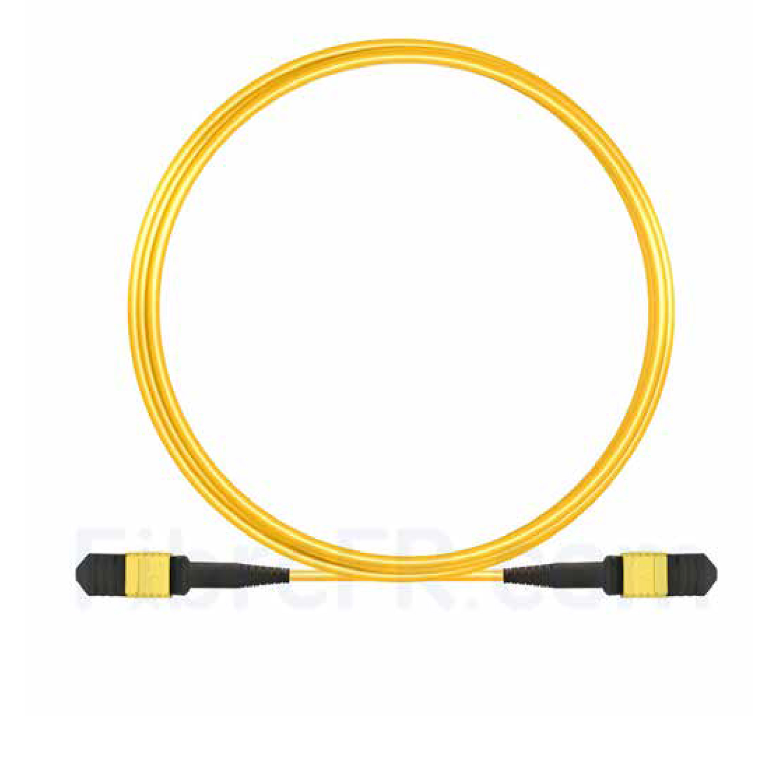 Câble Trunk MPO/MTP 12 brins monomode OS2 9/125 - MCL - mâle/mâle - polarité B - LSZH - jaune - 3 m