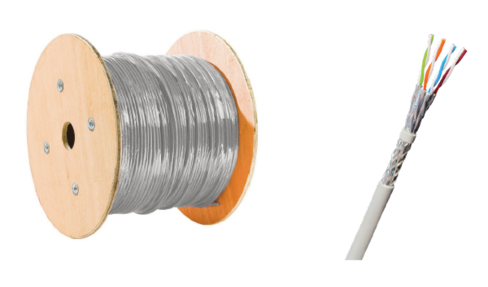 Câble cuivre - EKIVALAN - S/FTP - cat 7a - LSZH B2ca - gris - 500 m - box