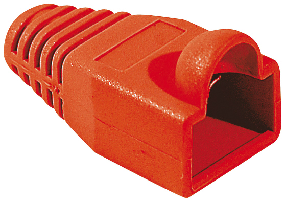 Manchon à bulle pour connecteur RJ45 - EXERTIS - rouge - lot de 10