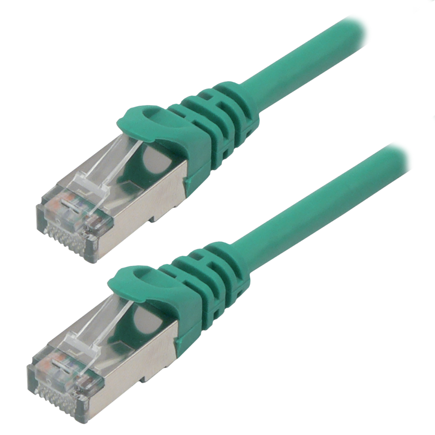 Cordon droit RJ45 cat 6 - MCL - F/UTP - LSZH - vert - 7 m