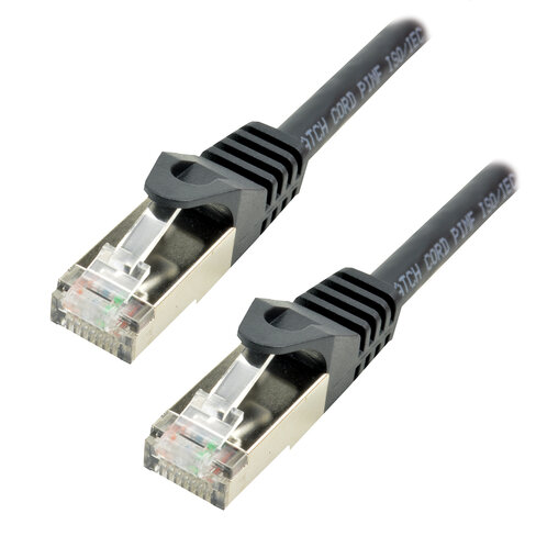 Cordon droit RJ45 cat 6a - MCL - U/UTP - LSZH - noir - 0,5 m