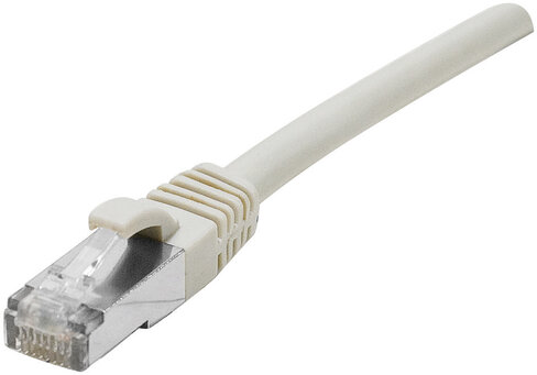 Cordon droit RJ45 cat 6 - EXERTIS - F/UTP - LSOH SNG - gris - 15 m