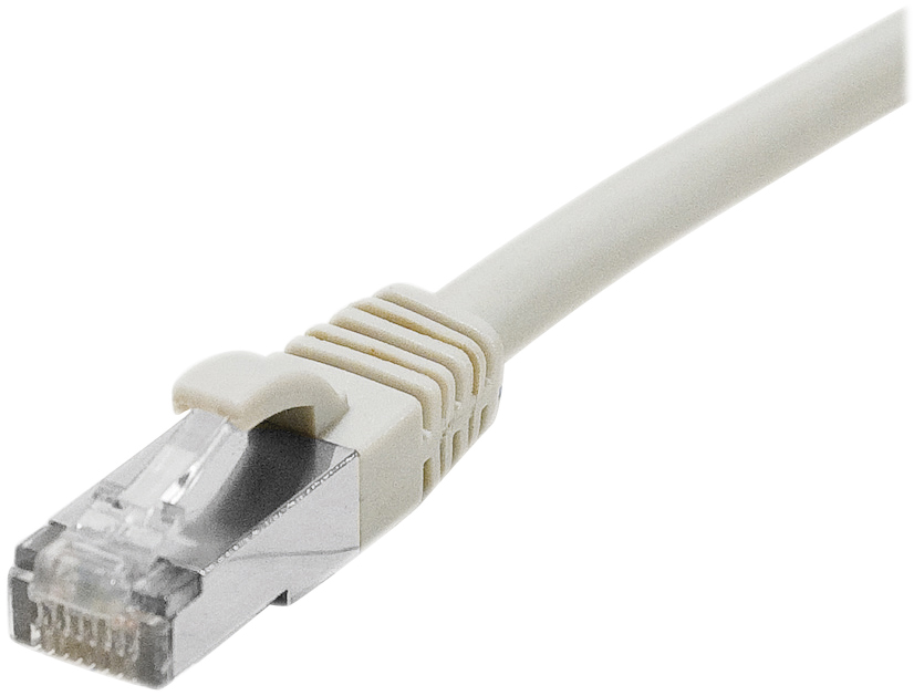 Cordon droit RJ45 cat 6a - EXERTIS - F/UTP - LSOH SNG - gris - 30 m