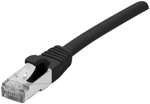 Cordon droit RJ45 cat 6a - DEXLAN - S/FTP - LSOH SNG - noir - 3 m