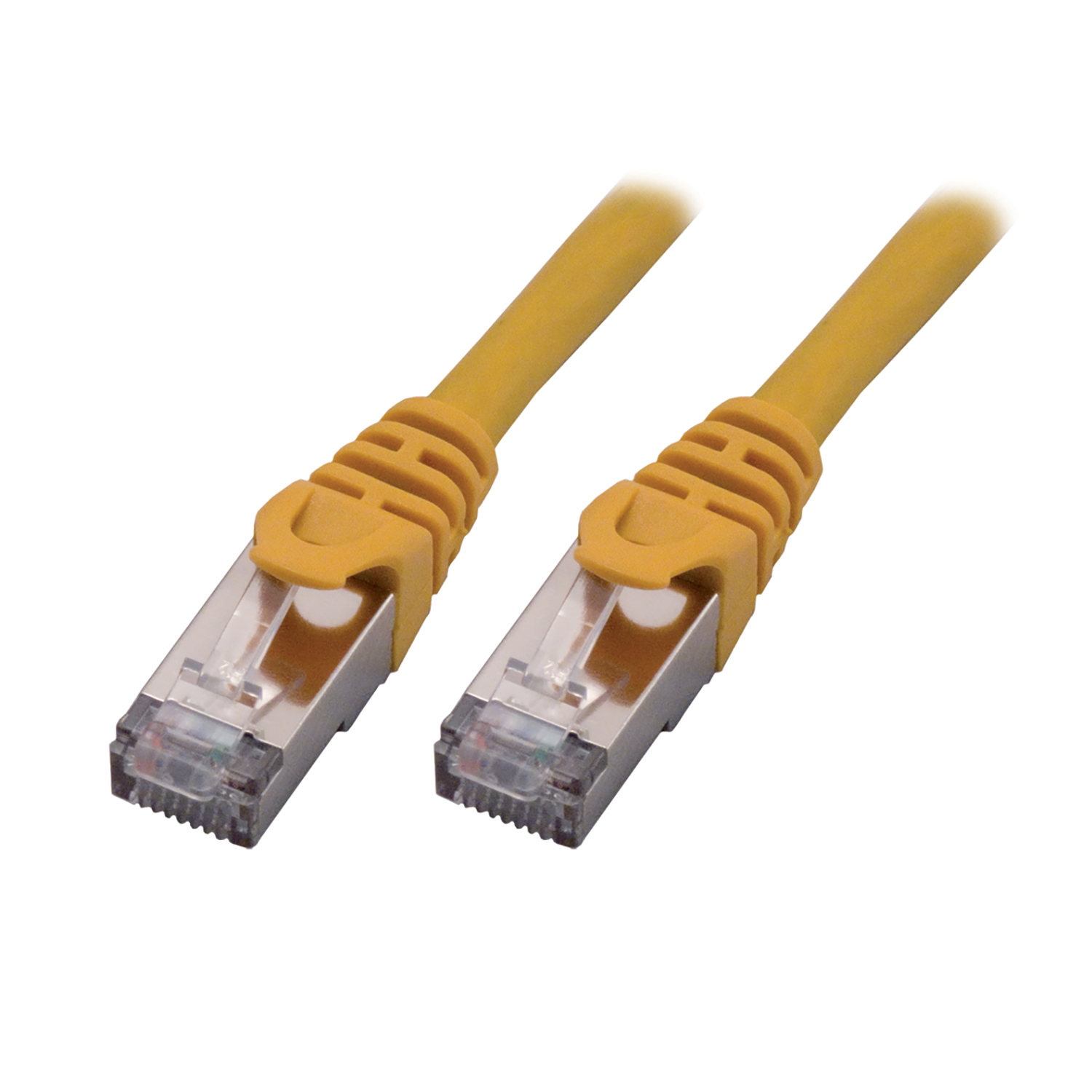 Cordon droit RJ45 cat 7 - MCL - S/FTP - LSZH - jaune - 0.5 m