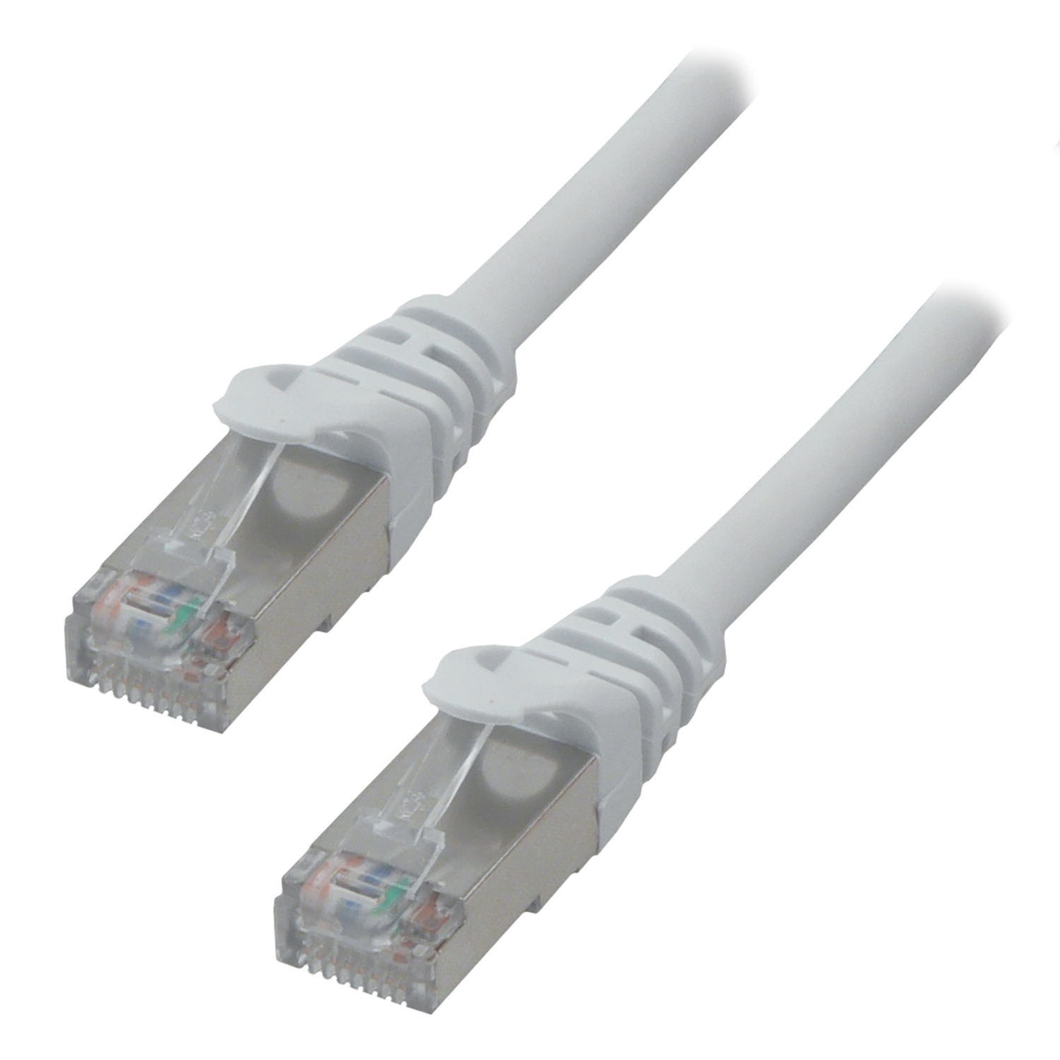 Cordon droit RJ45 cat 7 - MCL - S/FTP - LSZH - blanc - 1 m
