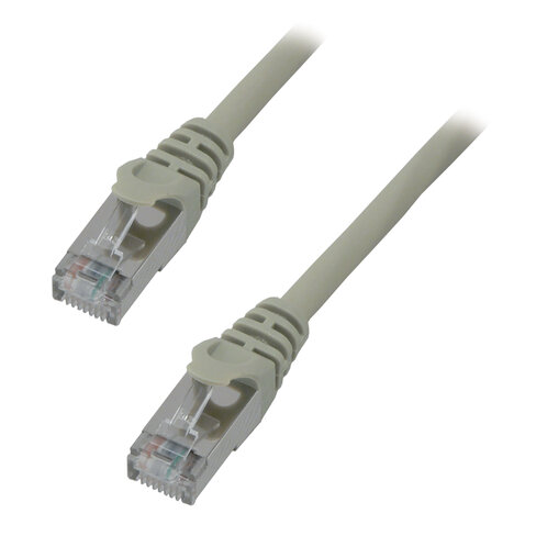 Cordon droit RJ45 cat 8.1 - MCL - S/FTP - LSZH - gris - 25 m