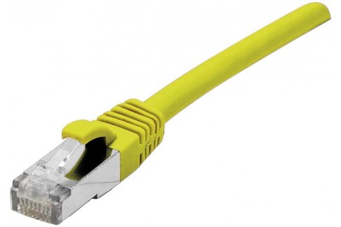 Cordon droit RJ45 cat 7 - DEXLAN - S/FTP - LSOH SNG - jaune - 5 m