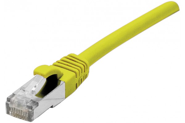 Cordon droit RJ45 cat 7 - DEXLAN - S/FTP - LSOH SNG - jaune - 20 m