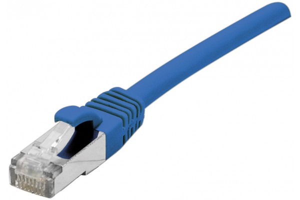 Cordon droit RJ45 cat 7 - DEXLAN - S/FTP - LSOH SNG - bleu - 1 m
