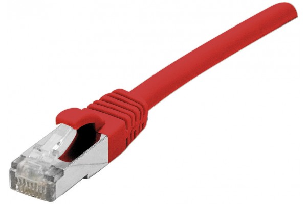 Cordon droit RJ45 cat 7 - DEXLAN - S/FTP - LSOH SNG - rouge - 20 m