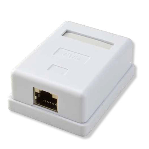 Prise murale monobloc non blindée cat 6a - MCL - 1 voie