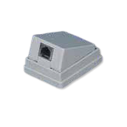 Prise murale monobloc non blindée cat 6a - MCL - 1 voie incliné 30°