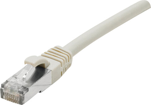 Cordon droit RJ45 cat 6 - EXERTIS - S/FTP - LSOH SNG - gris - 0,5 m