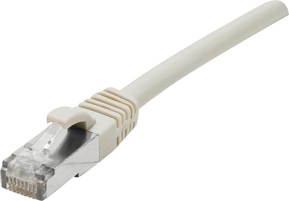 Cordon droit RJ45 cat 6 - EXERTIS - S/FTP - LSOH SNG - gris - 5 m