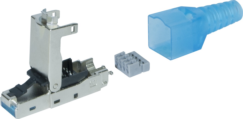 Connecteur RJ45 de terrain - EXERTIS - cat 6 blindé - IP20